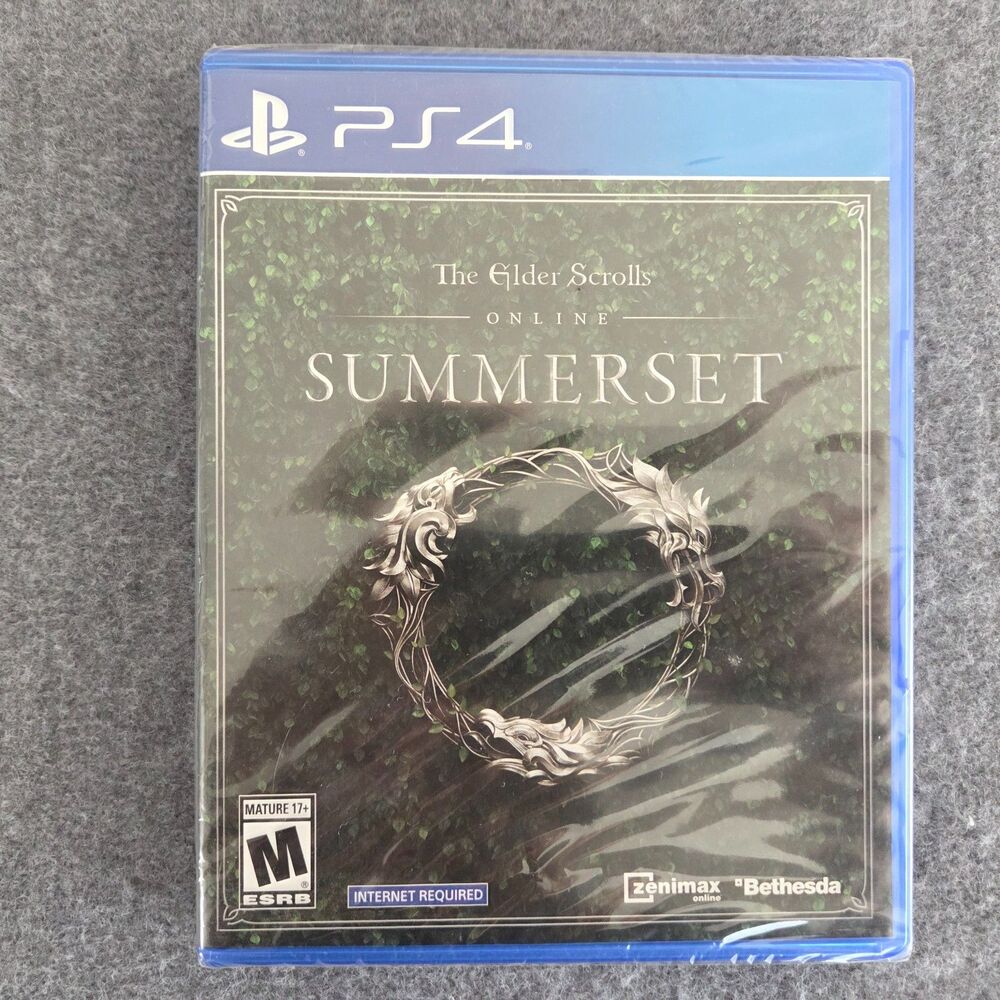 NWT Bethesda The Elder Scrolls Online Summerset PS4 Video Game New Sealed